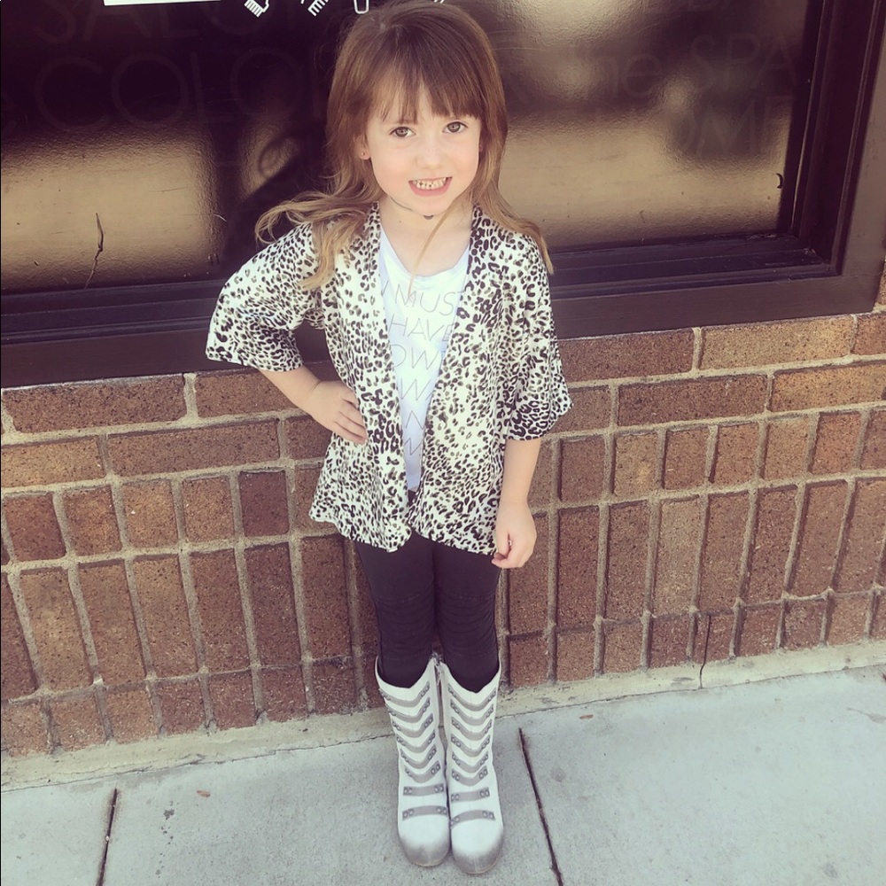 Toddler Leopard Kimono 4 4T Small Shop - Picture 6 of 6